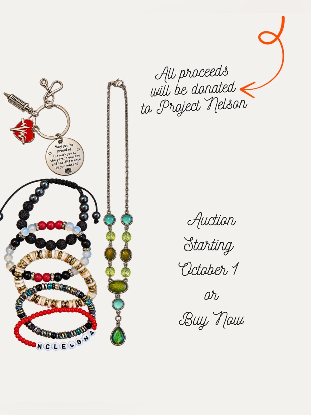 โ๏ธ Necklace, Bracelet and Keychain Bundle